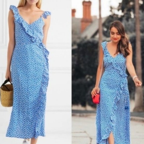 Madewell Dresses & Skirts - Madewell Ruffled Wrap Maxi Dress in Mini Daisy